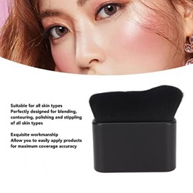 Gientan Brosse Autobronzante, Grande Brosse De Bronzage Plate, Brosse De Mélange De Crème Bronzante Noire Pour le Maquillage 