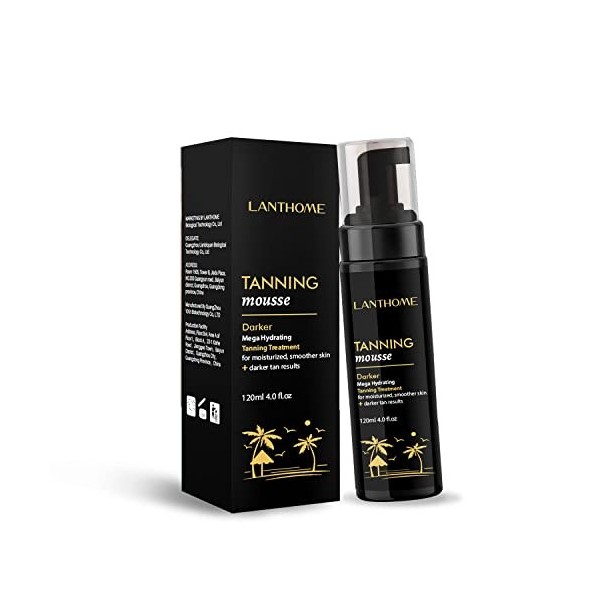 MKNZOME Autobronzant Visage et Corps,Bronzing Drops Accelerateur de Bronzage Hydratante Self Tanner Bronzage Rapide et Nature