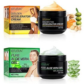 RoseFlower Autobronzant, Bronzant Sexy Sans Soleil pour Femme et Homme, Bronzage Doré dAspect Naturel, Bronzage Rapide et Lo