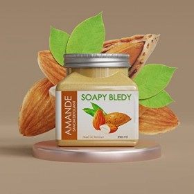 Soapy Bledy - Gommage Corps Exfoliant à lAmande - 350ml - Gommage corporel pour le visage et corps/Body Scrub Amande