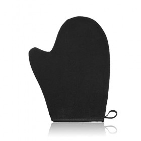 LATRAT Gant Applicateur Autobronzant, Autobronzant Visage et Corps, Double Face réutilisable Autoabbronzante Gloves, le noir