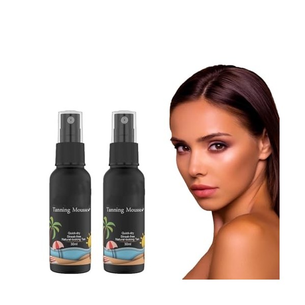 Mousse Auto-Bronzante,Mousse autobronzante pour un bronzage Naturel Sans Exposition au Soleil,Hâle Naturel,Hydratant,Pour les