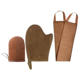 szutfidy Brosse de bronzage lisse, applicateur velours, ensemble gants autobronzants pour une application facile lautobronza