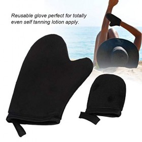 Applicateur De Gant Autobronzant, éponge Floquée, Gant Autobronzant Réutilisable, Applicateur De Lotion, Brosse Autobronzante
