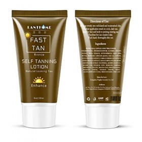 JAYIOLA Crème de Lotion Auto-bronzante pour Le Visage de Lhomme Des Femmes 50g Dapparence Naturelle Tan Nouveau