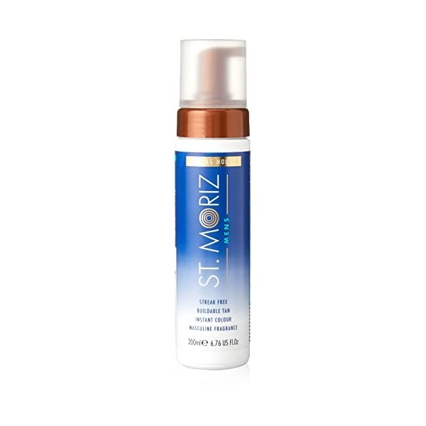 ST. MORIZ Mousse Autobronzante pour Homme, 200 ml