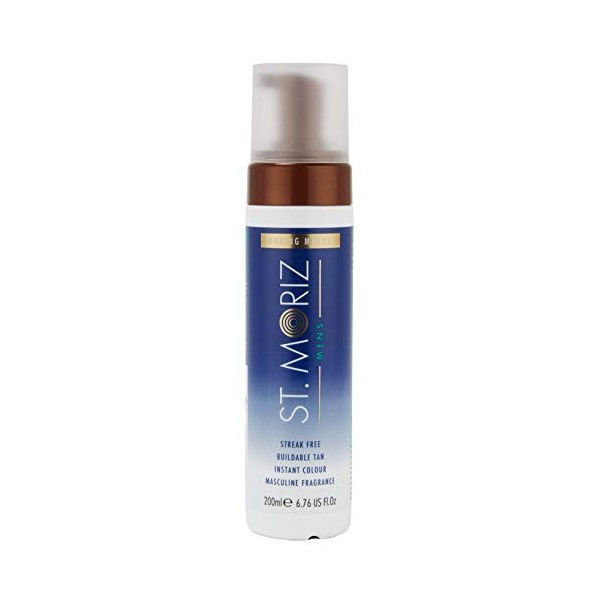 ST. MORIZ Mousse Autobronzante pour Homme, 200 ml