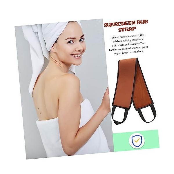 MAGICLULU sangle de protection solaire bande de serviette de bain bande de frottement Applicateur autobronzant Bande applicat