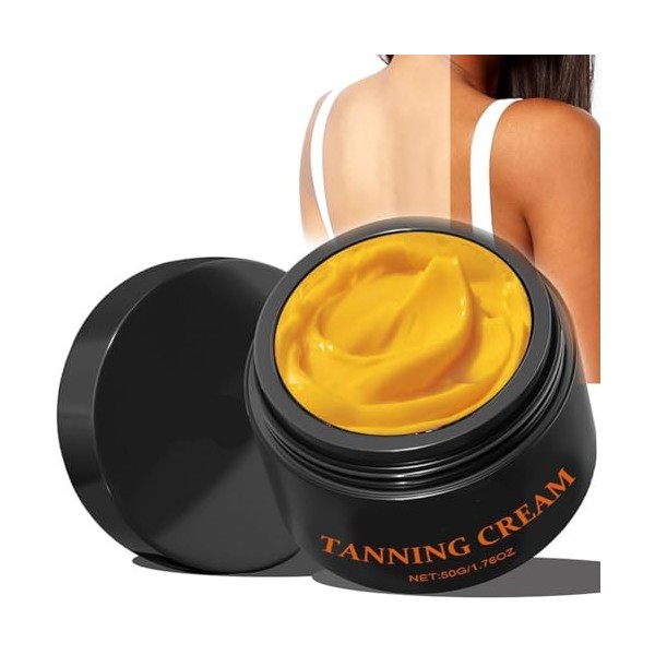 Crème Accelerateur de Bronzage, Creme Bronzante pour Femme Homme, Crème assombrissante pour les Articulations, Creme Autobron