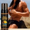 Mousse Autobronzante, Intensive Tanning Mousse, Mousse Bronzante Accélérateur de Bronzage Puissant, Bronzage Rapide et sans T