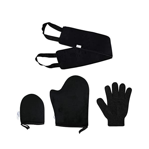 Oshhni Ensemble de Gants Autobronzants Doux pour une Application Pratique de la Lotion Bronzante - 03