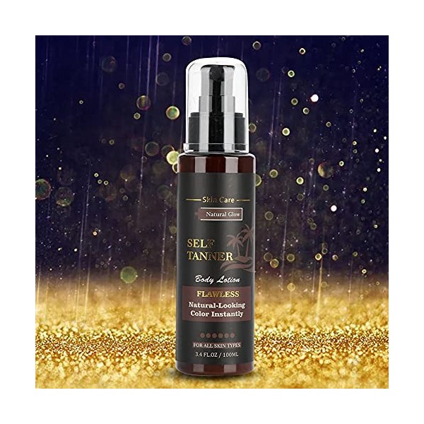 Autobronzant Hydratant Longue Durée Lotion de Bronzage sans Soleil Crème pour le Corps Lotion Autobronzante Soins de la Peau 