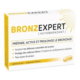 Nutriexpert - BRONZ EXPERT AUTOBRONZANT - Active et prolonge le bronzage - Soutient les défenses naturelles de la peau - Prot