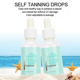 Gouttes Autobronzantes pour le Visage et le Corps Eau Autobronzante sans Soleil pour Créer Votre Propre Autobronzant 30 Ml