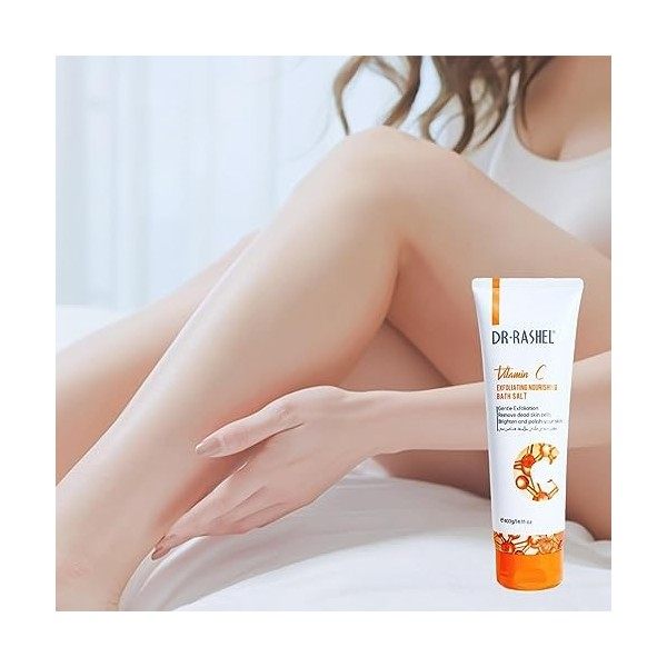 Gommage éclaircissant - Exfoliant éclaircissant hydratant à la vitamine C pour le corps,Gommage au sel nettoyant en profondeu