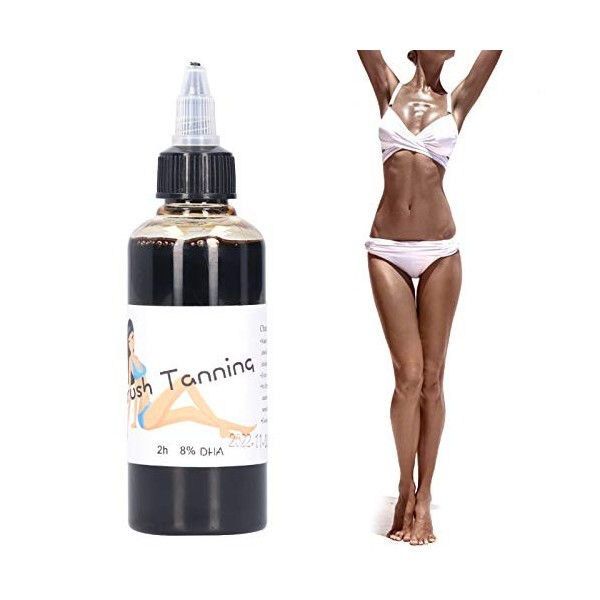 Liquide De Bronzage à Laérographe 8% Pendant 2 Heures, Pigment Autobronzant Professionnel Sans Soleil, Gouttes De Bronzage P