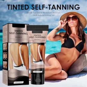 Autobronzant Hydratant Sans Soleil, Lotion De Bronzage Sans Soleil, Crème Autobronzante 60 Ml X 2, Crème Bronzante Hydratante