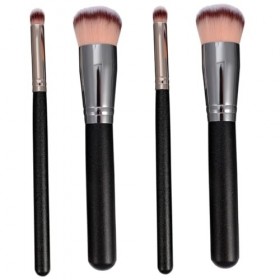 minkissy 4 Pièces Pinceau De Maquillage Cosmétique Affronter Mouchoirs Porte-gobelet Fond De Teint Maquillage Pour Les Yeux B