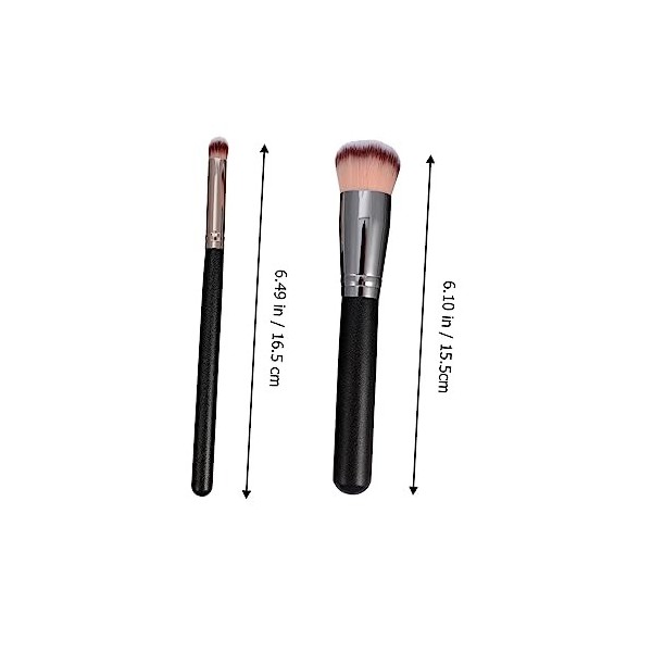 minkissy 4 Pièces Pinceau De Maquillage Cosmétique Affronter Mouchoirs Porte-gobelet Fond De Teint Maquillage Pour Les Yeux B