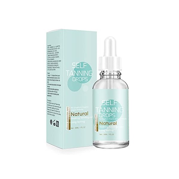 ISAKEN 2PCS Sprays autobronzants, Brume corporelle autobronzante Douce 30 ML Pulvérisateur de Peau de Corps de Visage de Bron