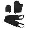 perfk Gants Autobronzants En Mousse pour Le Corps, Noir