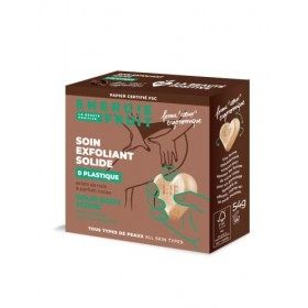 Energie Fruit Soin Exfoliant Solide | Eclats de noix & Huile damande douce | Tous types de peau | Cacao | 54g