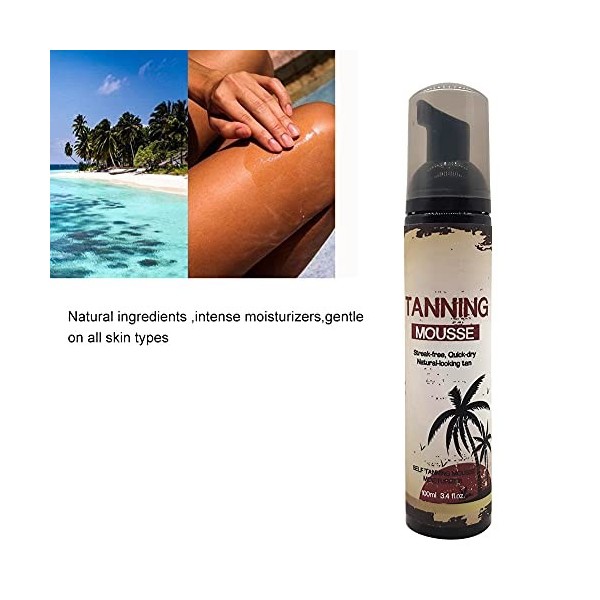 100 Ml Autobronzant, Lotion Autobronzante Crème Bronzante sans Soleil Hydratante Longue Durée Lotion Bronzante sans Soleil Cr