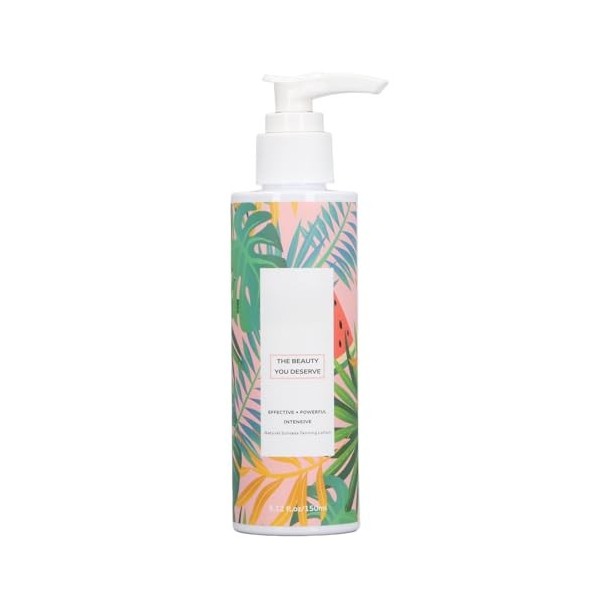 Lotion Bronzante Autobronzante Nourrissante Soleil, Saveur de Lait Hydratante Longue Durée, 150ml pour les Types de Peau