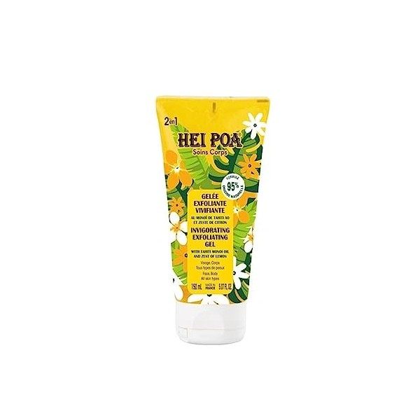 Hei Poa Gelée Exfoliante Vivifiante au Monoï de Tahiti AO 150 ml