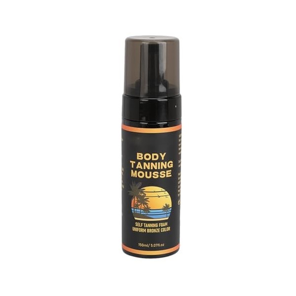 Mousse de Bronzage pour le Corps, Crème de Bronzage pour le Corps, Autobronzante, Hydratante etSoleil, Portable, pour la Mais