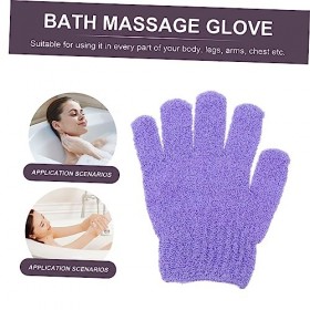 minkissy 10 Pièces De Bain à Cinq Doigts Autobronzant Exfoliants Pour Le Bain De Bain à La Paraffine Peau Automatique Nylon B