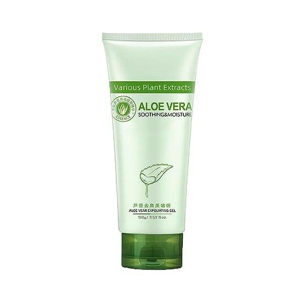 Miracle Aloe Vera Gel Exfoliant, Aloe Vera Exfoliant, Gel Hydratant Et Apaisant De Laloe Vera, Gel Exfoliant Pour Le Visage 