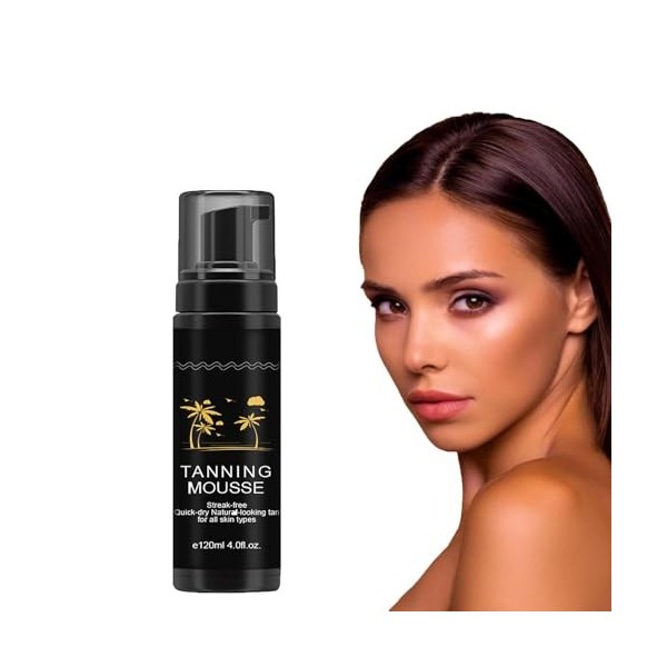 Mousse Auto-Bronzante Sun Secure,Mousse autobronzante pour un bronzage Naturel Sans Exposition au Soleil,Hâle Naturel,Hydrata