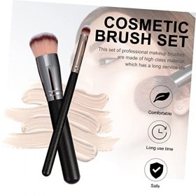 Ipetboom 8 Pièces pinceau de maquillage fond de teint brosse de bronzage sans soleil pinceau poudre synthétique brosse autobr