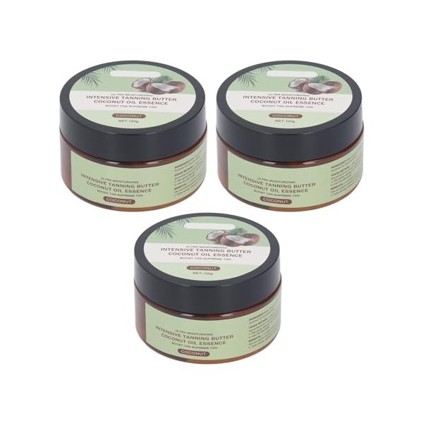 Crème Autobronzante Peau Brune 100g 3 Pcs Effet Longue Durée Ingrédient Végétal Crème Solaire dété