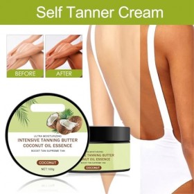 Crème Autobronzante Peau Brune 100g 3 Pcs Effet Longue Durée Ingrédient Végétal Crème Solaire dété