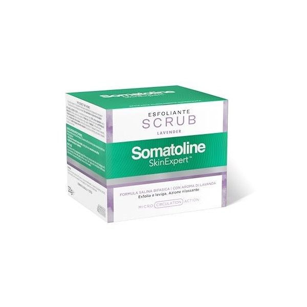 Somatoline SkinExpert, gommage Lavander, traitement corporel exfoliant relaxant, avec sel intégral 350 g