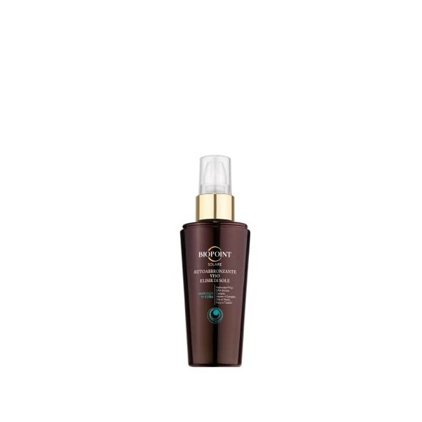 Biopoint Solaire - Elisir de Soleil Sérum Autobronzant Visage Coloré, Action Intense et Anthaquie, Donne un bronzage rapide, 