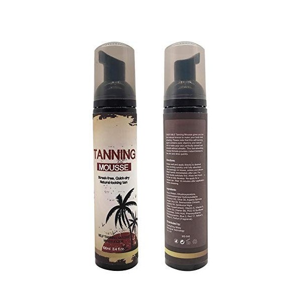 Autobronzant Sun Belveable Dark Bronze Mousse Autobronzant 100 ml Lotion bronzante hydratante sans soleil Crème pour le corps