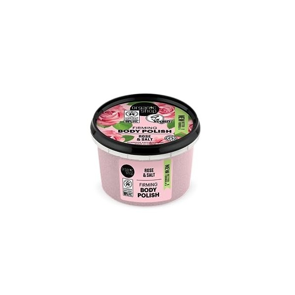 Organic Shop Body Polish Natural Rose and Salt 250ml by Organic Shop,