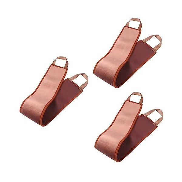 Angoily 3 Pièces sangle de protection solaire éponges de bain pour la éponge de bain serviette cheveux bande dhuile de bronz