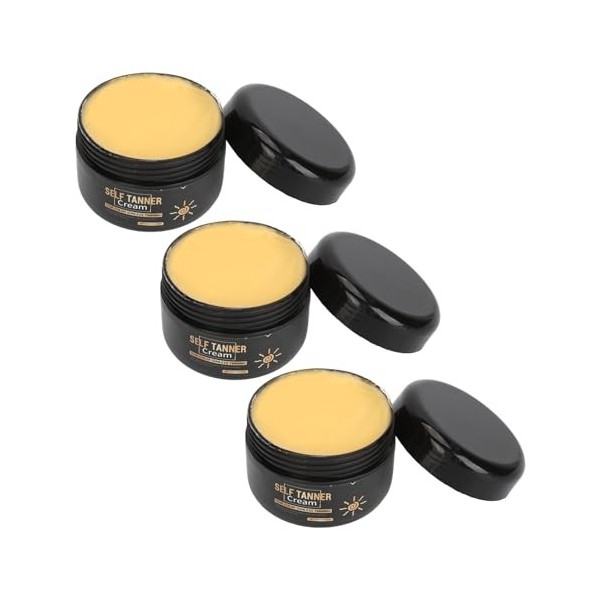 Crème Accélérateur de Bronzage 3 Pièces, Crème pour le Corps Autobronzante pour Salon à Domicile, Nourrissante Efficace, Rédu