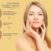 Velform Tanning Cream Crème autobronzante instantanée, avec gel à effet illuminant, avec formule extra hydratante, approuvée 