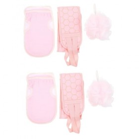 Lot de 2 de autobronzants en maille luffa pour nettoyer léponge de bain, les serviettes de nettoyage, les boules de , les ar