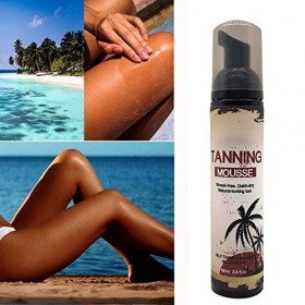Natudeco 100ml Mousse autobronzante Mousse bronzante sans soleil Crème corporelle bronzante hydratante longue durée pour la p