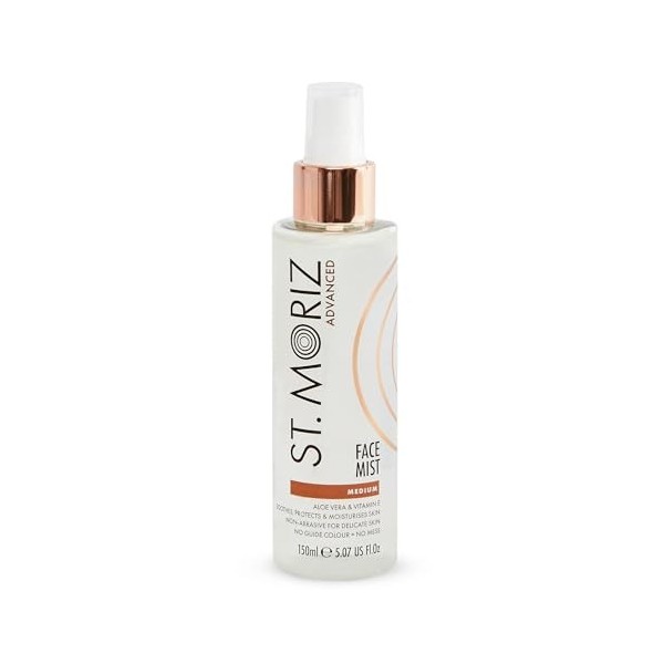 St Moriz Professional Prime & Glow Sérum bronzant pour le visage | Sérum autobronzant hydratant 2 en 1 et apprêt de maquillag