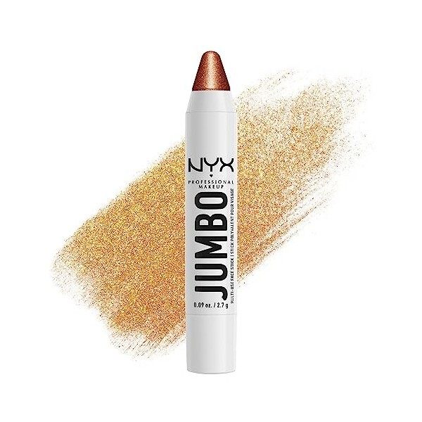 NYX Professional Makeup Crayon Highlighter pour le Visage Jumbo Multi-Use Face Stick, Couleur Intense, Crayon Highlighter Mul