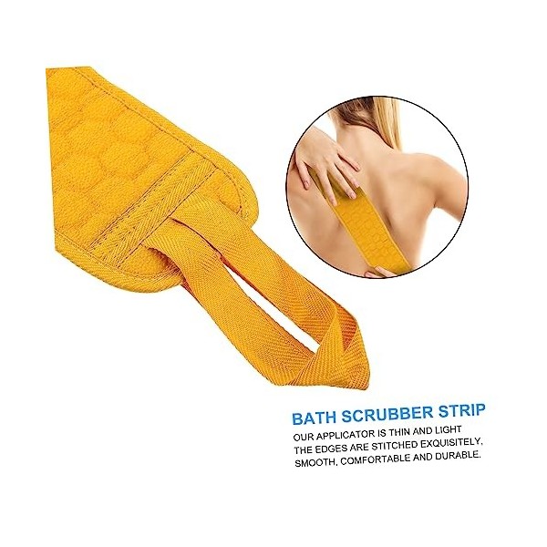 Lot de 3 auto-bronzants à tirer larrière - Éponge de douche - Éponge de bain - Éponge de douche exfoliante - Serviette de ba