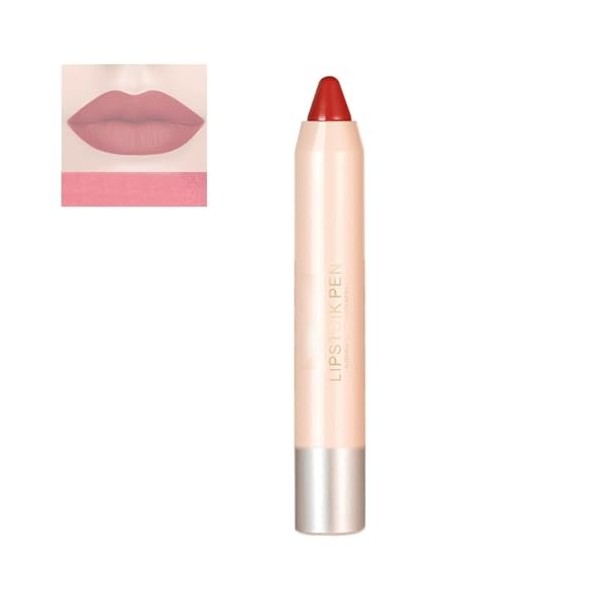 Pemarlis Rouge à lèvres et rouge à lèvres deux en un, Fini Mat Crémeux, Ongue Tenue Waterproof Liquid Lipstick, Colour Lip Ma