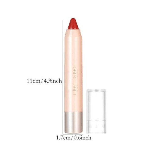 Pemarlis Rouge à lèvres et rouge à lèvres deux en un, Fini Mat Crémeux, Ongue Tenue Waterproof Liquid Lipstick, Colour Lip Ma